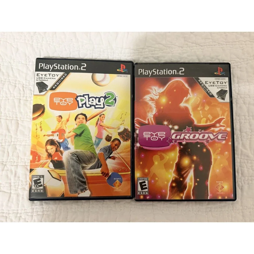 Playstation 2 EYE TOY lot of 2 games Play 2 and Groove
